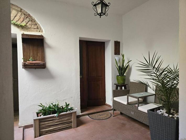 Ferienwohnung für 4 Personen, mit Garten und Ausblick in Pienza