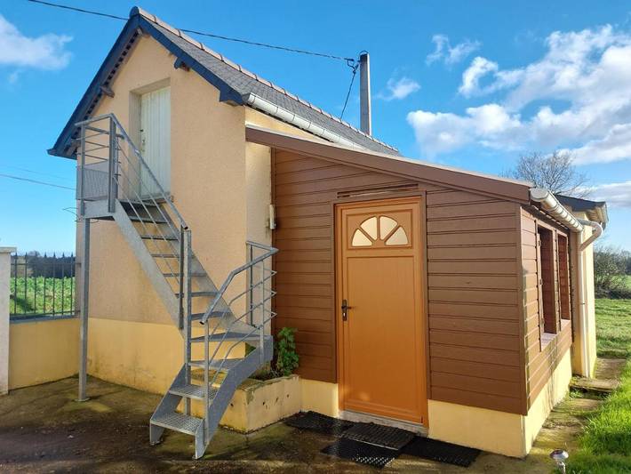 Maison de vacances pour 2 personnes, avec terrasse ainsi que vue et jardin