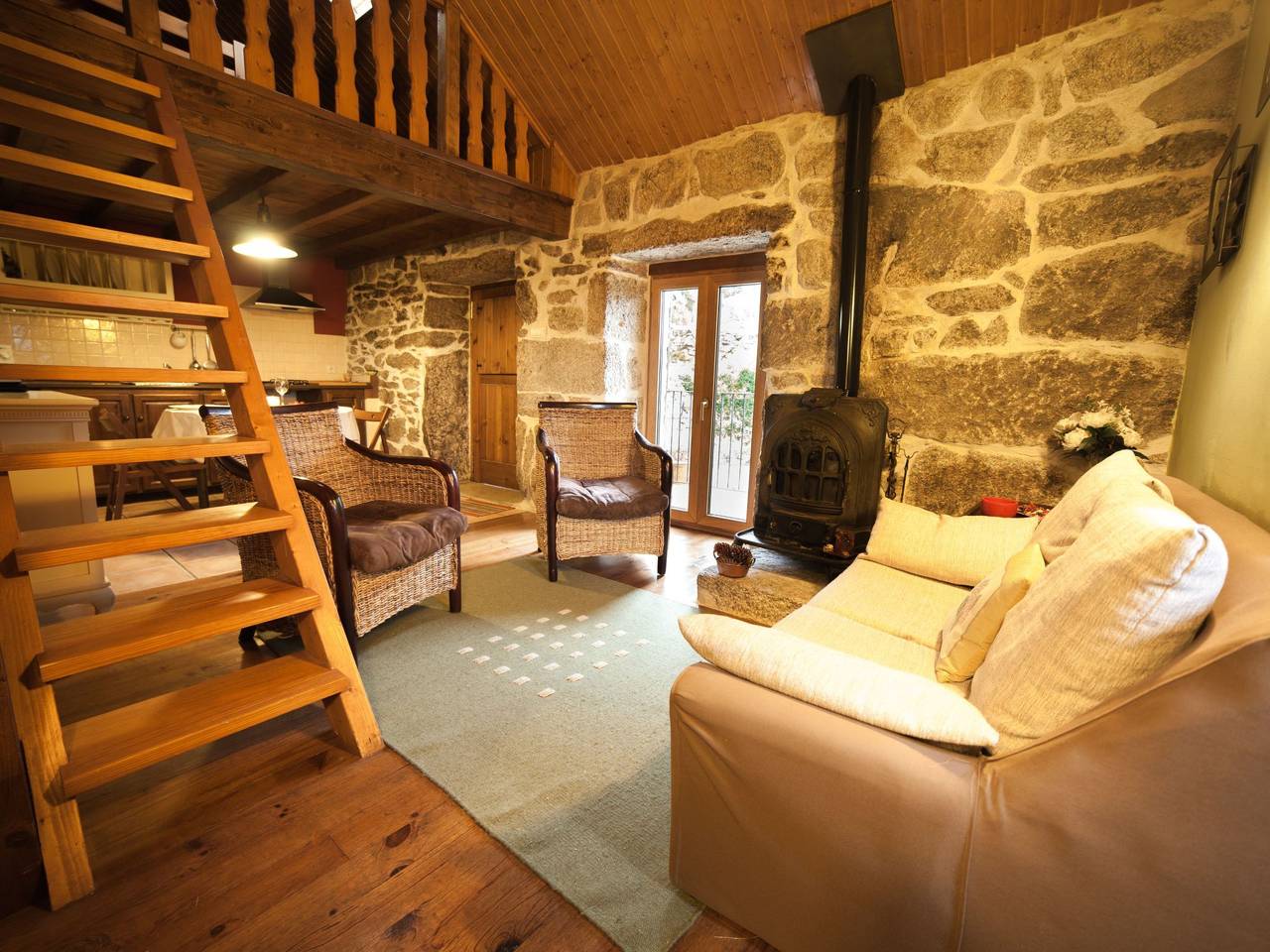 Apartamento entero, Apartamento 'A Solaina' mit Terrasse in La Lama, Provincia de Pontevedra