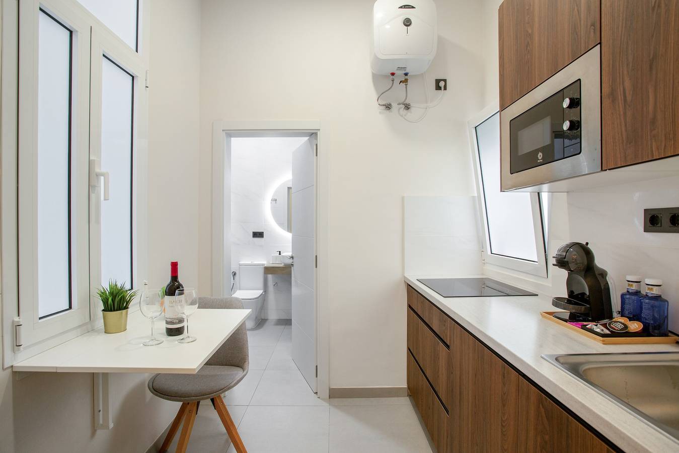 Estudio entero, Estudio de vacaciones 'Estudio Interior' con terraza compartida, Wi-Fi y aire acondicionado in Las Palmas de Gran Canaria Centre, Las Palmas de Gran Canaria