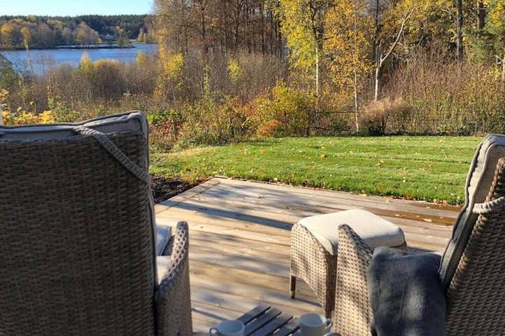 Ferienhaus für 3 Personen, mit Terrasse und Garten