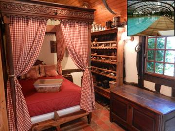 Gîte pour 2 personnes, avec terrasse et jardin ainsi que jacuzzi et piscine dans l' Eure