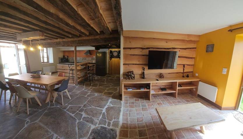 Location de vacances pour 6 personnes, avec terrasse à Le Bourg-d'Hem