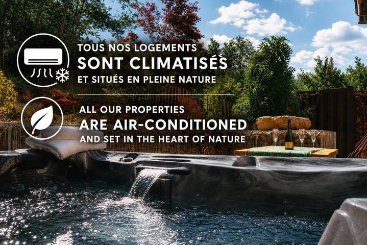 Maison de vacances pour 2 personnes, avec Jacuzzi et Terrasse ainsi que Jardin et Vue
