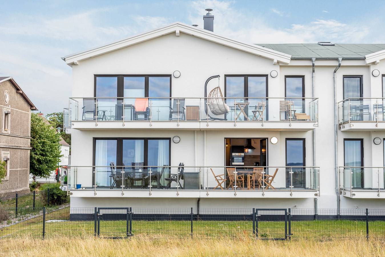 Apartamento entero, Apartamento 'Ostseeblick Glowe' con vistas al mar, jardín privado y wifi in Hauptstrand Glowe, Glowe