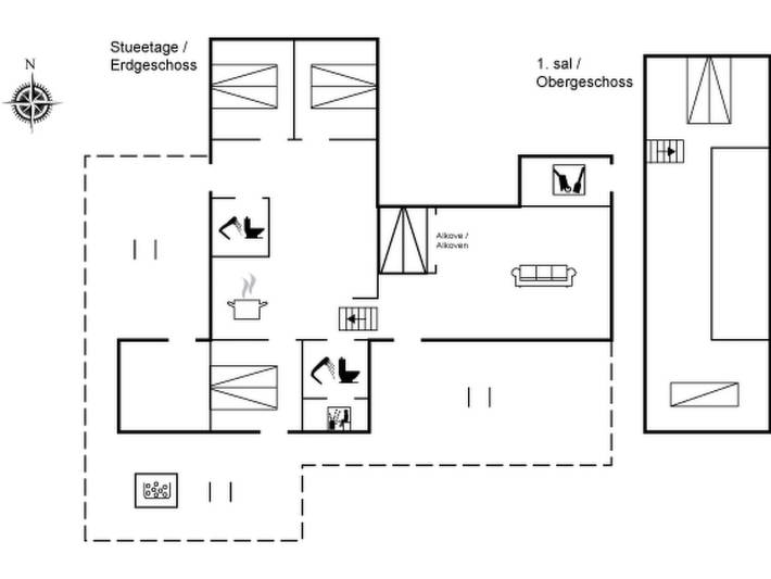 Ferienhaus für 12 Personen, mit Terrasse und Sauna in Marielyst - 2