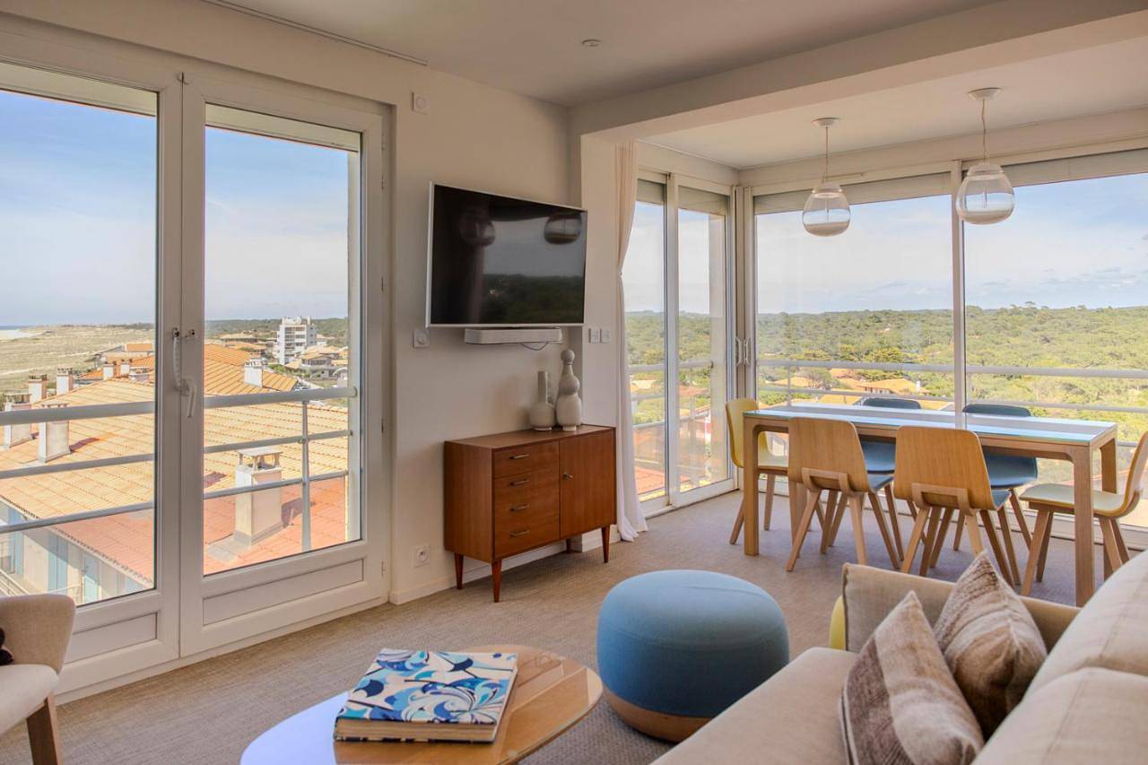 Appartement entier, Vue superbe sur l’océan, la plage à vos pieds ! in Hossegor, Côte d’Argent