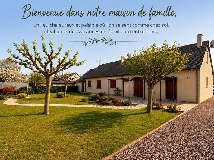 Location de vacances pour 10 personnes, avec Terrasse et Jardin à Allonnes