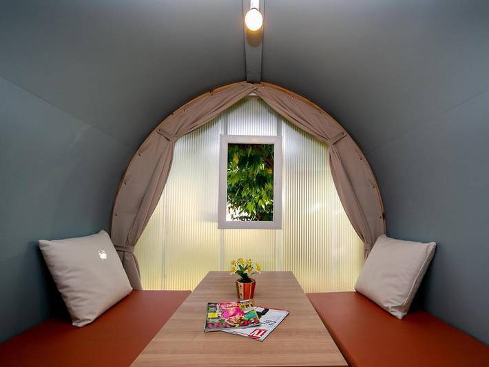 Camping La Garenne - Bungalow de lona 4 personas - Coco Sweet, sin instalaciones sanitarias in Néfiach, Costa mediterránea (Francia)
