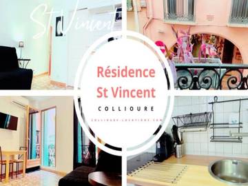 Gîte pour 2 personnes, adapté aux familles dans Plage Village Collioure