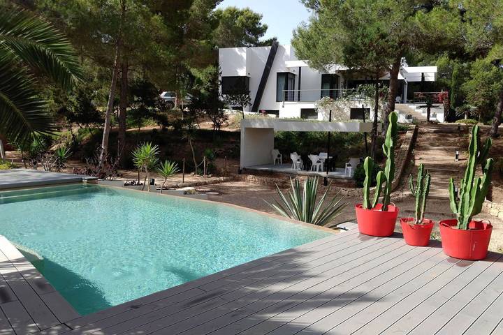 Villa voor 10 personen, met tuin in Cala Tarida
