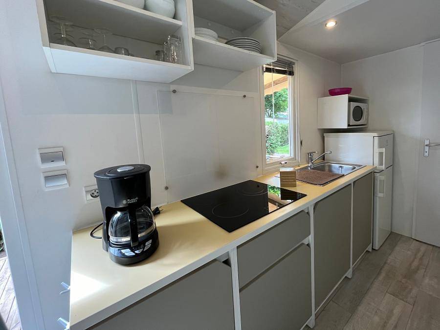 Camping d'Autun - Stacaravan 5 personen - Premium "Access" - met Tv in Autun, Autun en omgeving