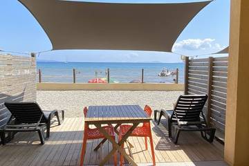 Gîte pour 4 personnes, avec balcon et jardin dans Plage La Capte