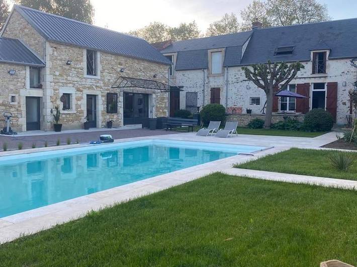 Villa pour 12 personnes, avec Terrasse ainsi que Jardin et Piscine