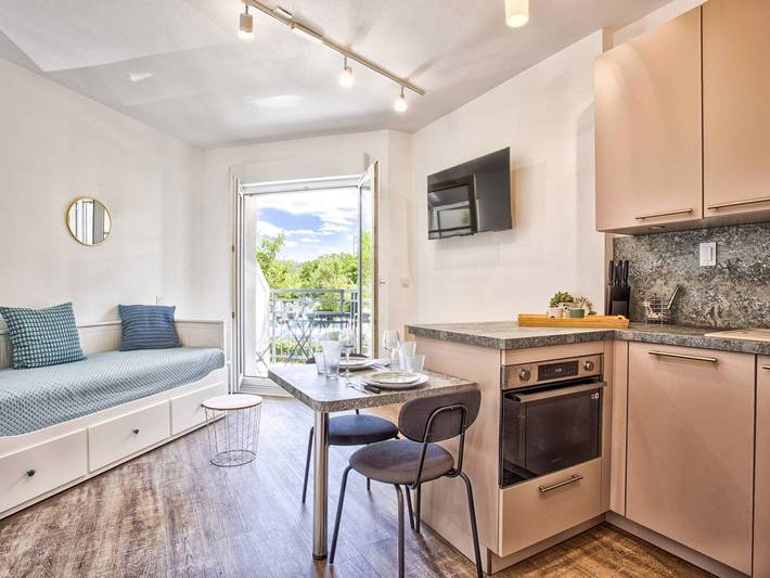 Studio pour 2 personnes, avec balcon à Dives-sur-Mer