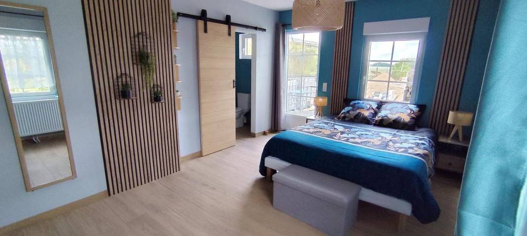 Gîte pour 2 personnes, avec terrasse et piscine à Hautvillers-Ouville