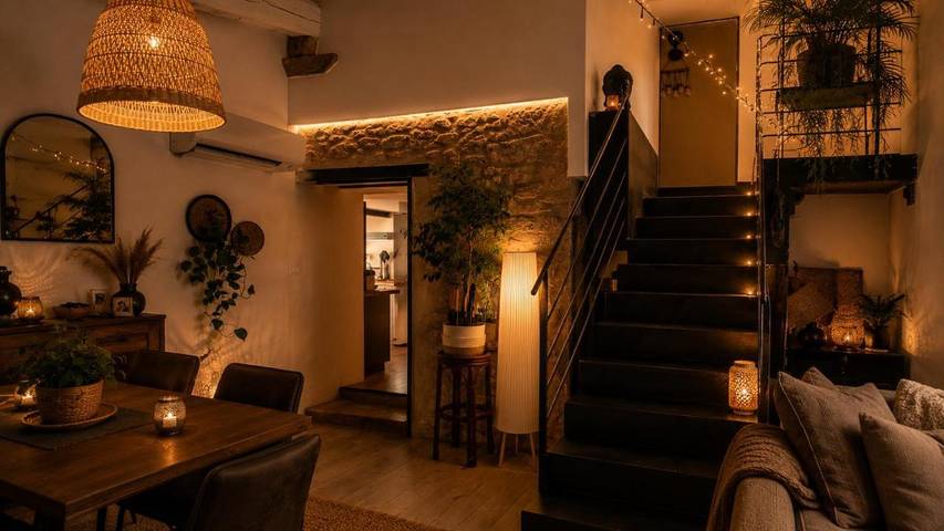 Gîte pour 2 personnes, avec Terrasse ainsi que Jacuzzi et Vue à Saint-Michel-d'Euzet - 4