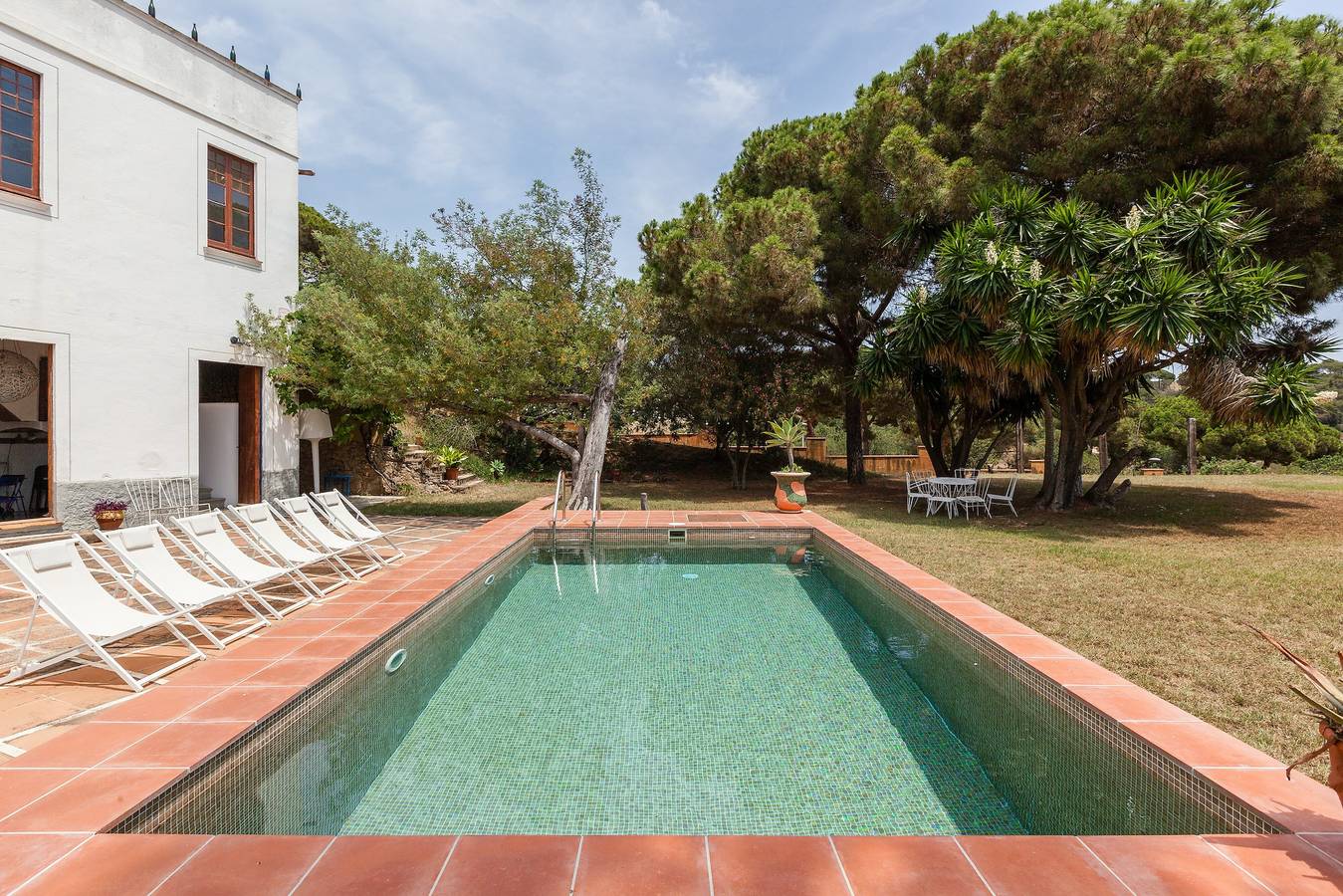 Masia Sant Miquel: casa de vacaciones con jardin y piscina privada y andando a la playa! in Canet de Mar, Costa del Maresme