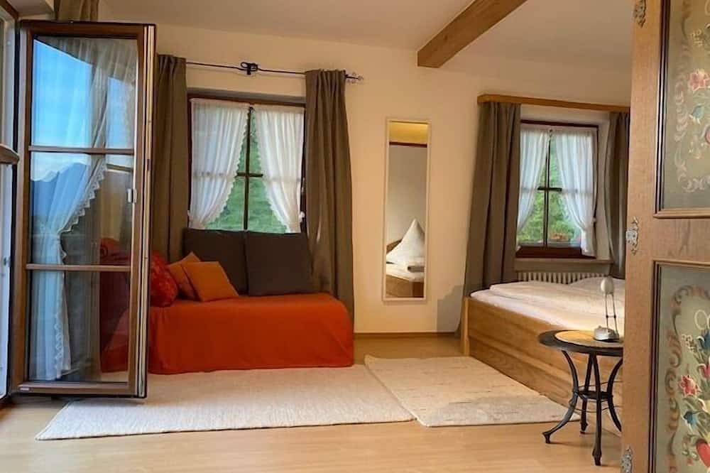 Ganze Wohnung, Ferienwohnung Alpenpanorama wahlweise mit 1 oder 2 Schlafzimmer, Balkon, 60 qm in Samerberg, Bayerische Alpen