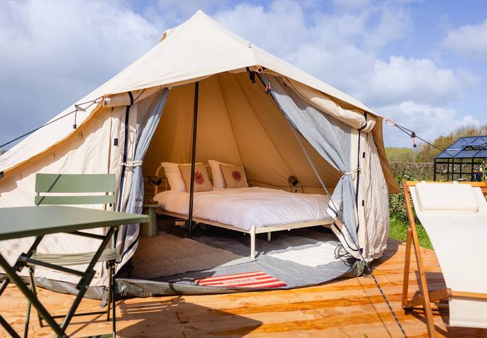 Glamping voor 2 personen, met Terras in Zuid-Limburg