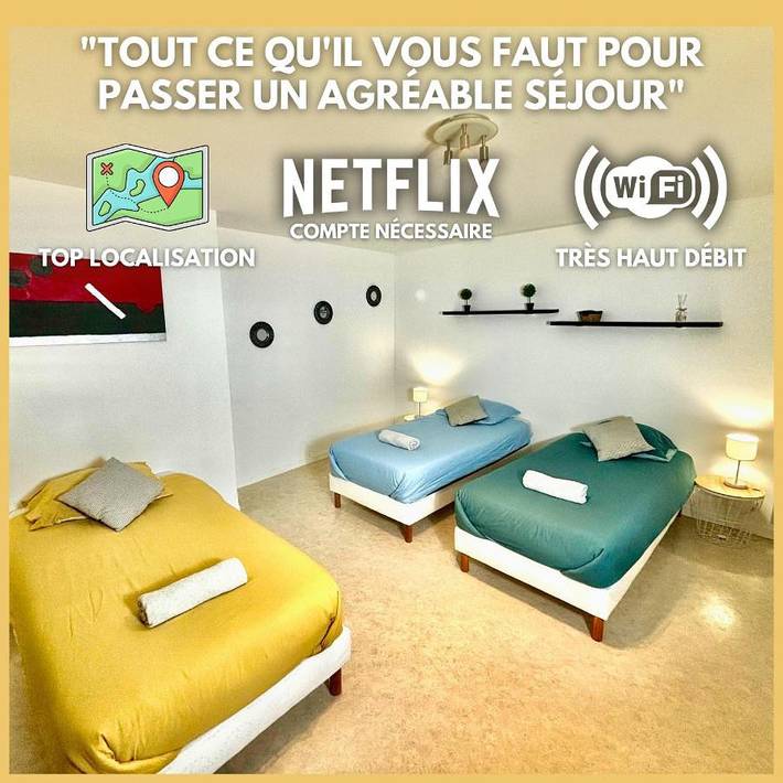 Appartement de vacances pour 5 personnes, avec jardin