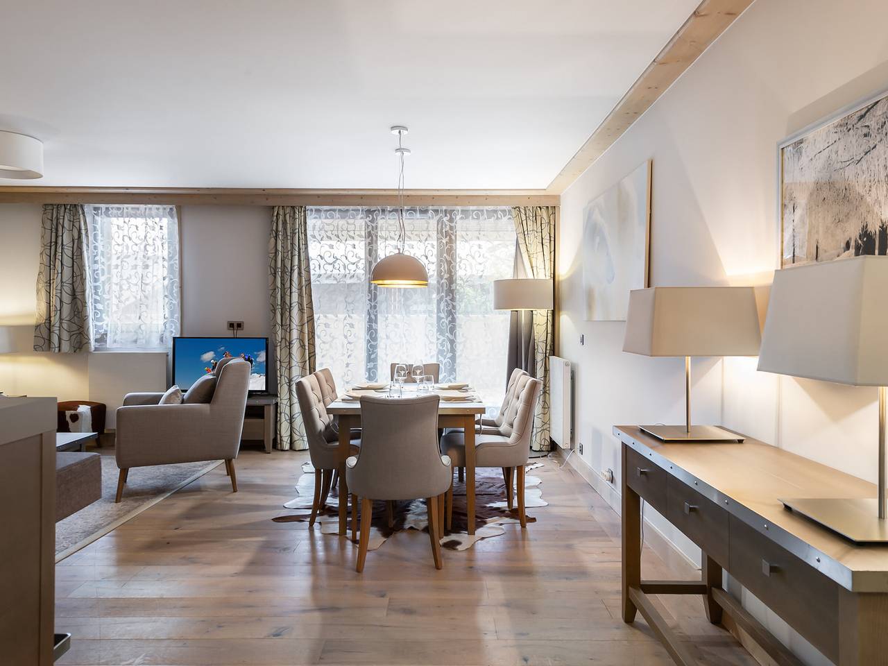 Ganze Wohnung, Gemütliches Zentrum-Apartment mit Fitnessbereich, nahe Pisten in Courchevel Village in Saint-Bon-Tarentaise, Les Trois Vallées