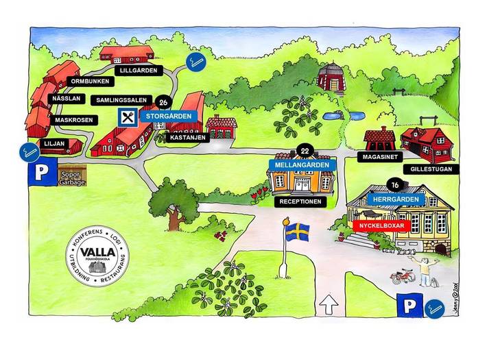 Hostel für 3 Personen, mit Garten in Linköping - 4