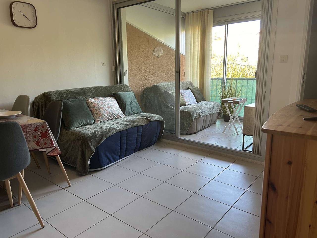 Appartement entier, Appartement 2P, cabine, 250m plage, loggia calme in Saint Pierre la Mer, Fleury
