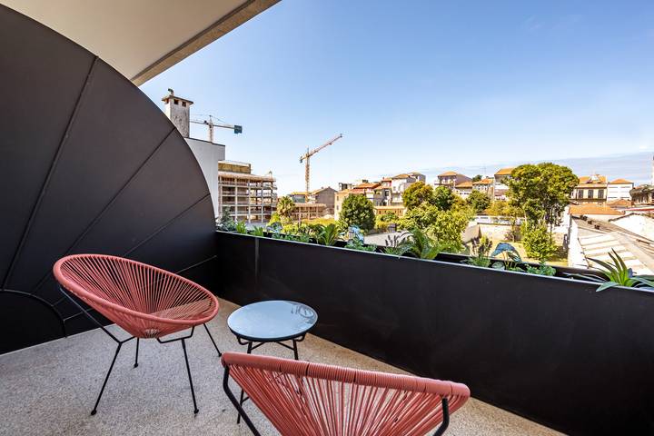 Apartamento estúdio para 2 pessoas, com varanda em Cedofeita