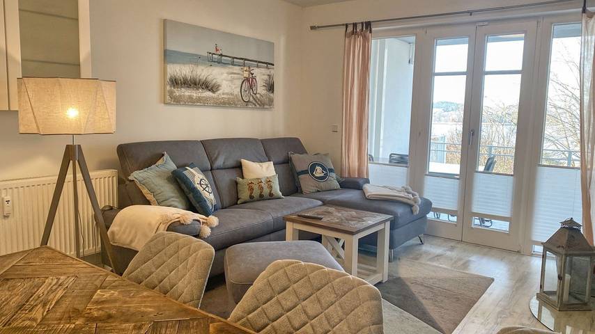 Ferienwohnung für 6 Personen, mit Balkon und Sauna sowie Ausblick in Lietzow - 3