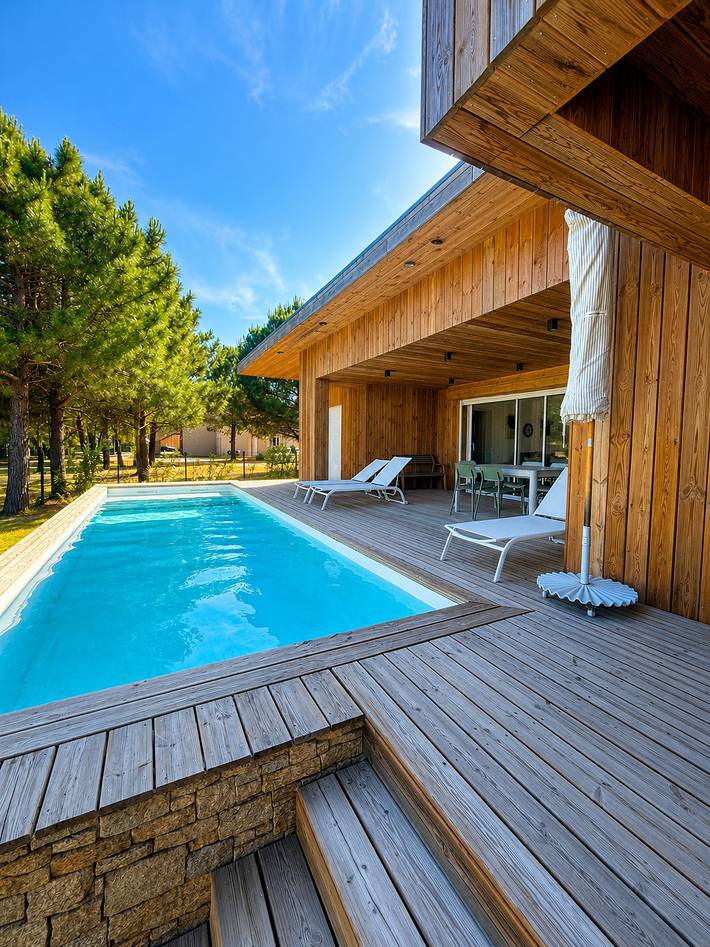 Villa pour 8 personnes, avec jardin et terrasse
