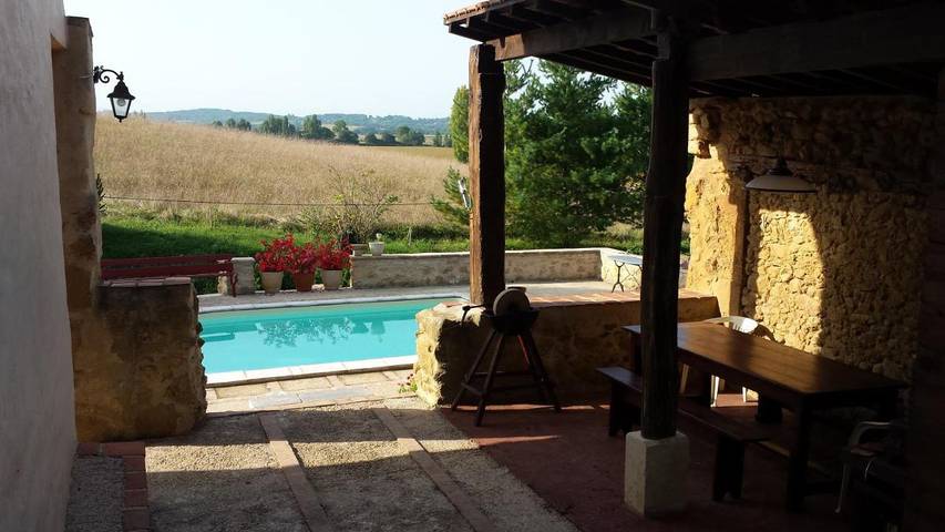 Location de vacances pour 10 personnes, avec piscine ainsi que vue et jardin, animaux acceptés à Saint-Justin (Gers) - 3