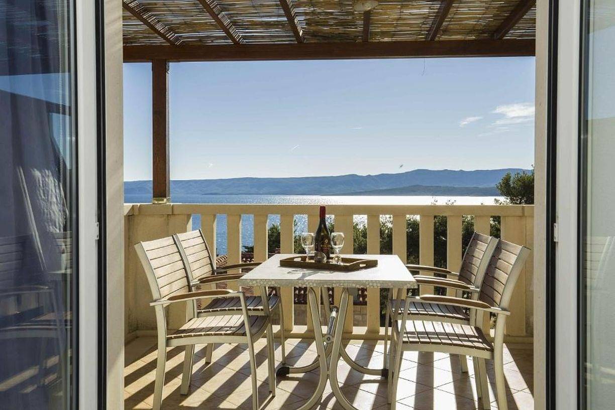 Ganze Wohnung, Ferienwohnung in Bol mit Meerblick, Terrasse, Klimaanlage, W-Lan (5121-5) in Bol, Brac