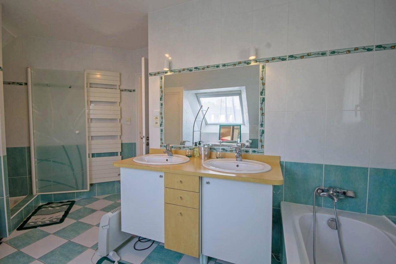 Double Room with Garden View in Plescop, Parc naturel régional du Golfe du Morbihan