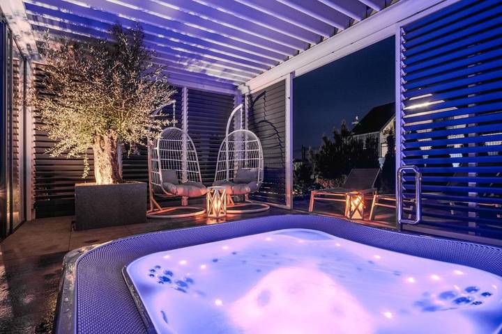 Domek letniskowy dla 5 osób, z jacuzzi i ogród oraz sauna, Dla rodziny na Kaszuby