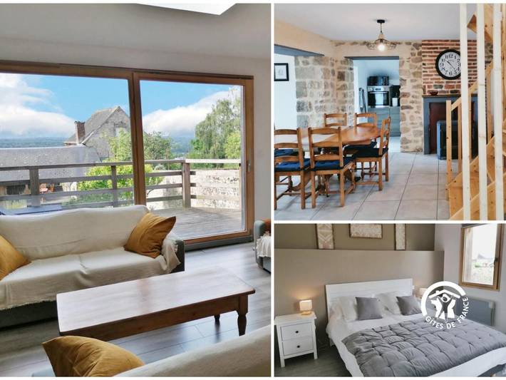 Location de vacances pour 6 personnes, avec balcon et jardin à Sainte-Suzanne