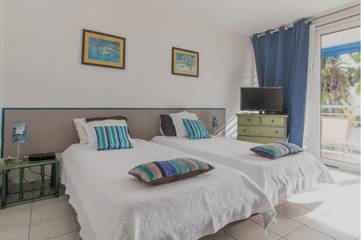 Gîte pour 3 personnes, avec terrasse et vue, animaux acceptés dans Marina du Marin