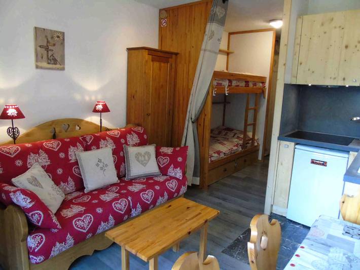 Studio pour 4 personnes, avec Balcon