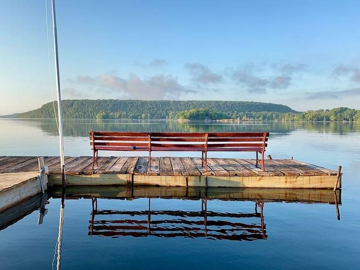 Cabin for 8 people, with yard and sauna, with pets in Door County