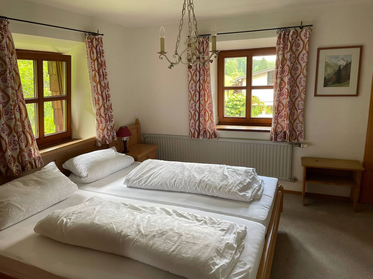 Ganze Ferienwohnung, Höglhof inkl. Chiemgaukarte - Ferienwohnung 46qm, Balk., Kochnische, 1 Schlafzimmer, 1 Wohnschlafzimmer, 3 P. in Ruhpolding, Bayerische Alpen