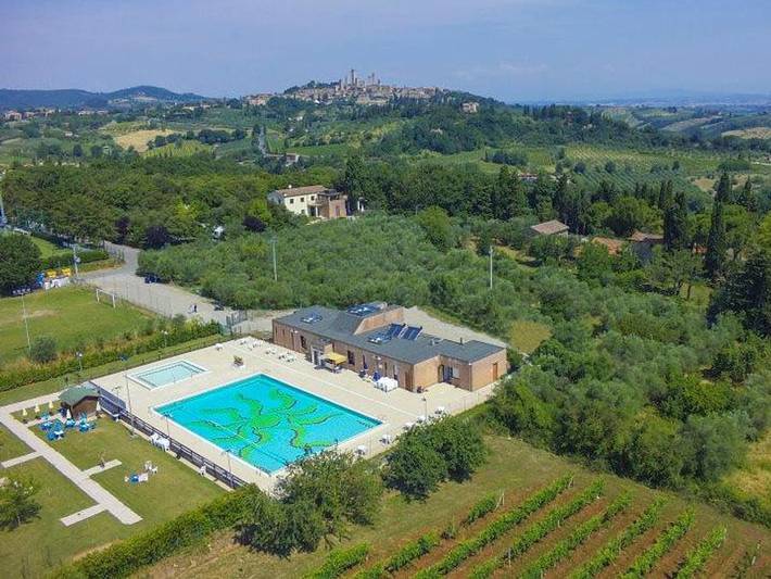 Camping Boschetto di Piemma - Mobilheim 3 personen - Grüner Raum in San Gimignano, Siena Provinz