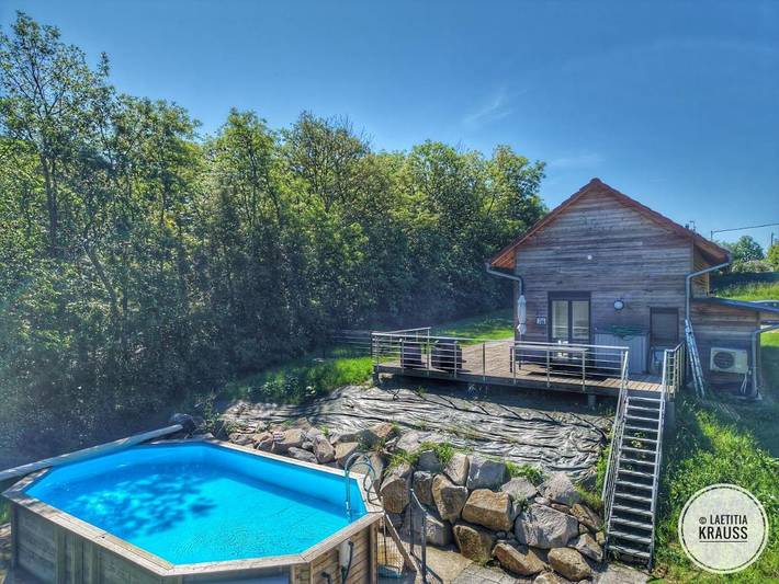 Ferienhaus für 12 Personen, mit Terrasse und Pool sowie Ausblick in Obernai