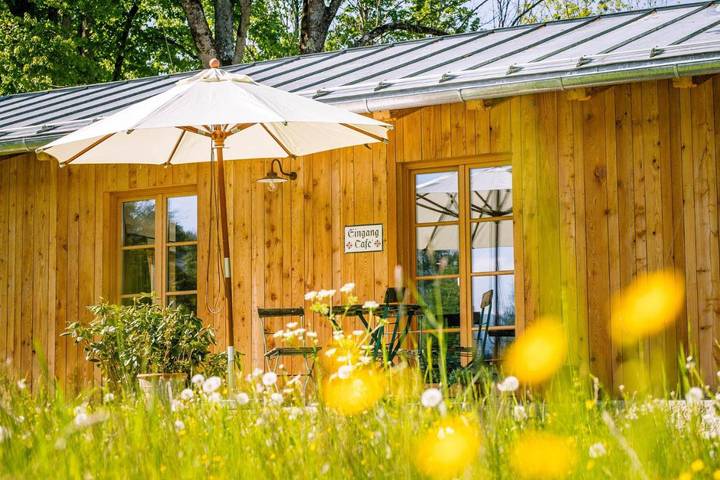 Chalet für 4 Personen, mit Terrasse und Garten sowie Sauna und Ausblick in Bad Tölz