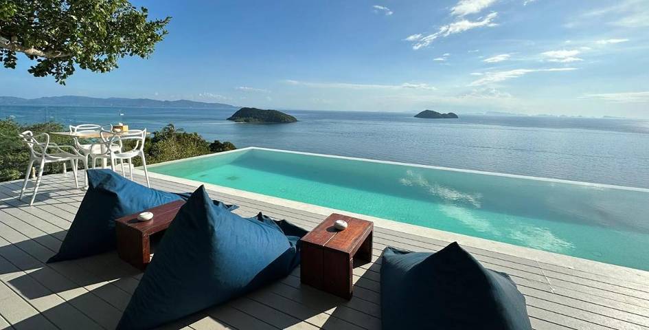 Bungalow für 2 Personen, mit Garten und Ausblick sowie Pool auf Koh Phangan