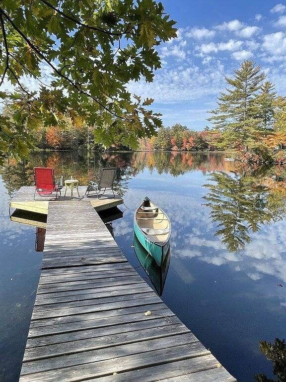 Lazy Lake Erfahrung mit Sunny Dock & Great Swimming - in der Nähe von Camden / Rockport in Knox County (Maine)