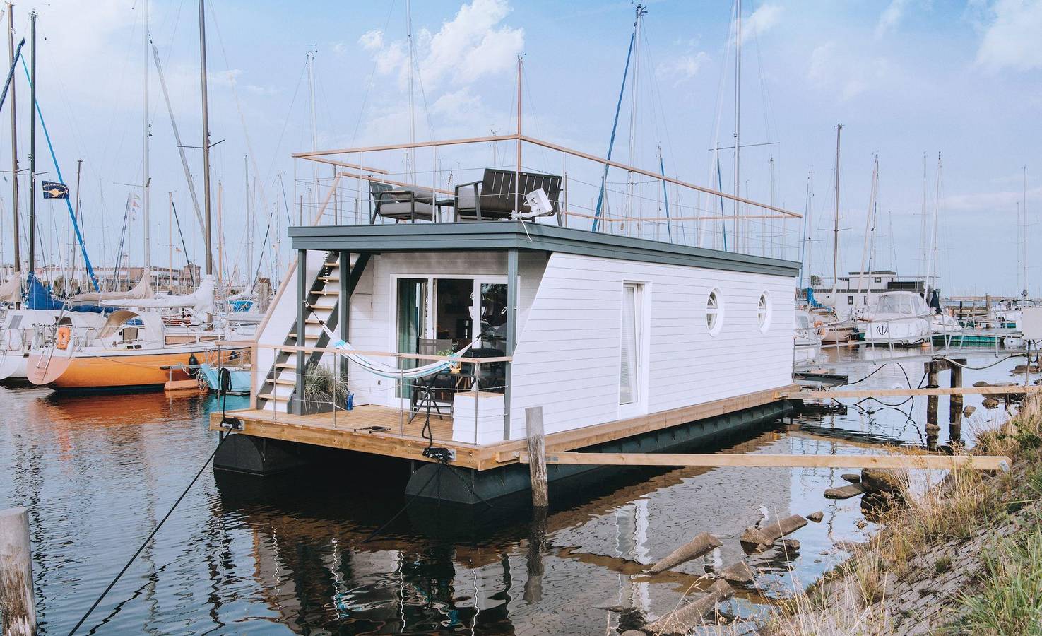 Fiete unshusboot in Großenbrode, Ostholstein