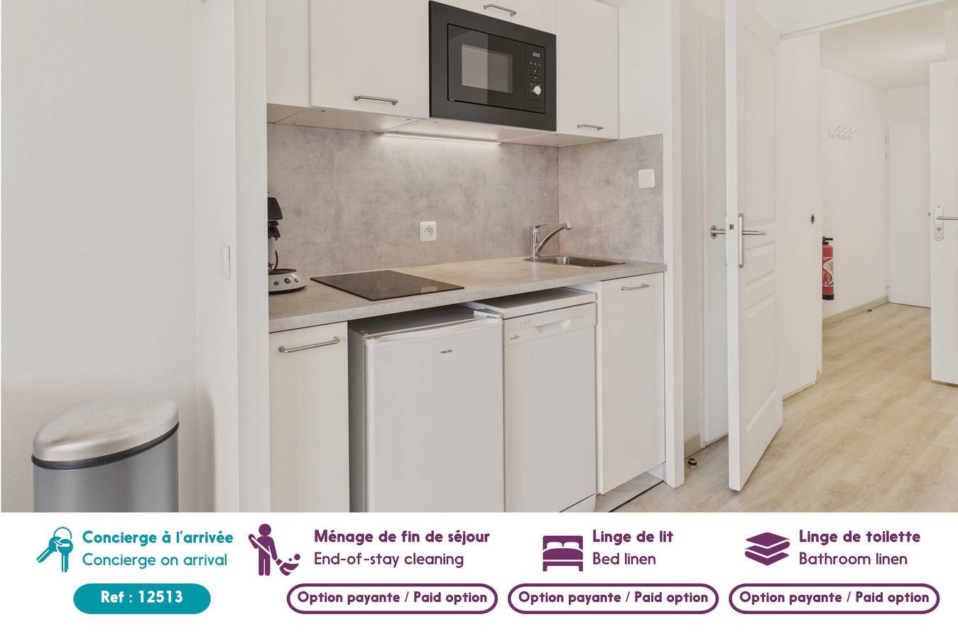 Apartamento entero, Face au port - 400m plage - Appart pour 2 in Kerjouanno, Arzon