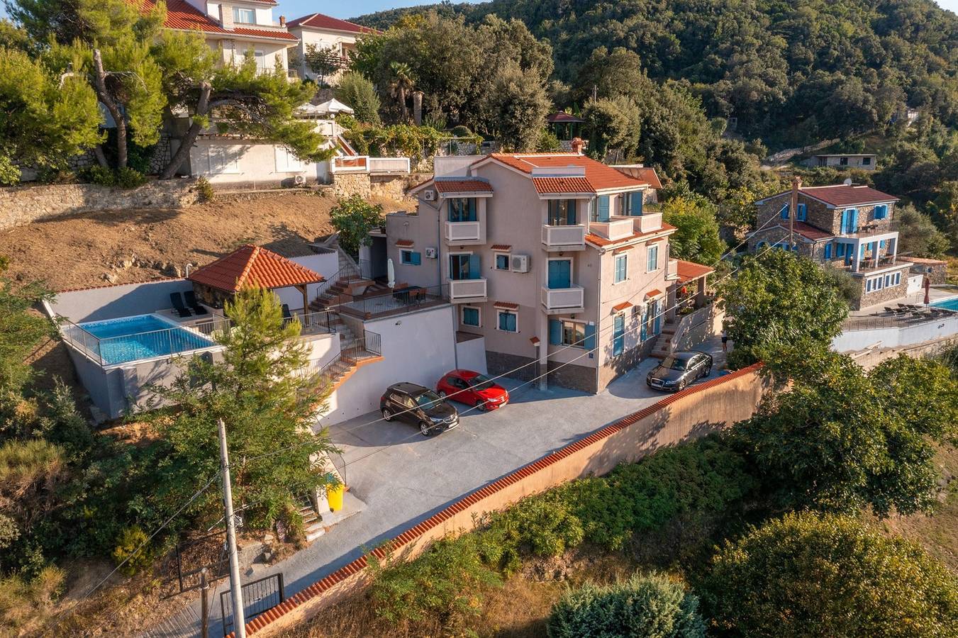 Ganze Wohnung, Ferienwohnung Lapida A2 mit Meerblick und Pool in Supetarska Draga, Rab