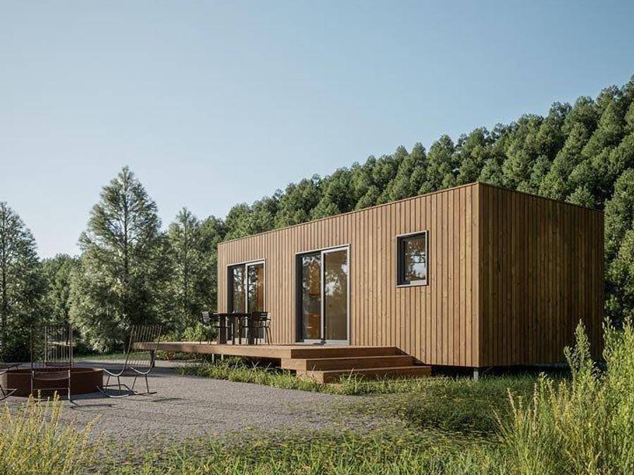 Camping Le Hameau de l'Ourthe - Lodge 4 personen - Eco Lodge 4 Personen in Houffalize, Bastogne