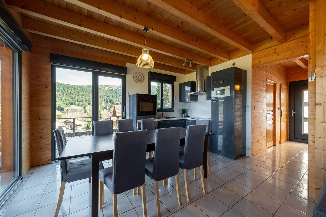 Chalet 'La Vue De Longemer' mit Bergblick, privater Terrasse und Garten in Xonrupt-Longemer, Regionaler Naturpark Belchen der Vogesen